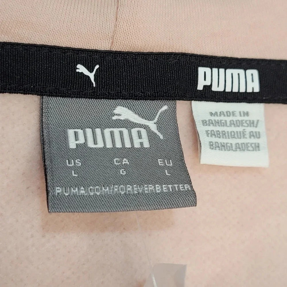 NWT PUMA Woman's Essentials Hoodie Soft Pink Pullover Size Large - Picture 8 of 10